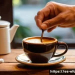 Home 14 쿠바 전통 커피 제조법 - "A warm and inviting Cuban kitchen scene, bathed in soft, natural light. An adult's hands (ethnicall...